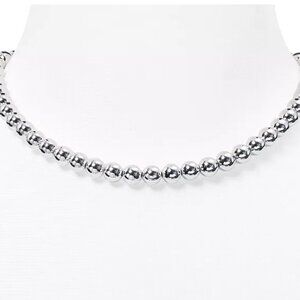 Lauren Ralph Lauren Silver Bead Necklace, 16"